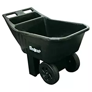 Ames 2463675 3-Cubic-Feet Easy Roller Jr. Poly Lawn and Garden Cart