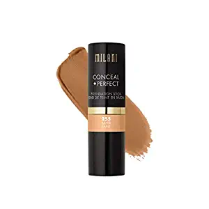 Milani Conceal + Perfect Foundation Stick - Sand (0.46 Ounce) Vegan, Cruelty-Free Cream Foundation - Cover Under-Eye Circles, Blemishes & Skin Discoloration for a Flawless Finish