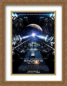 Ender's Game 28x36 Double Matted Large Large Gold Ornate Framed Movie Poster Art Print