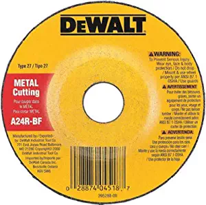 Dewalt Grinding Wheel Depressed Center, Metal Cutting 1/8 " Thck, 7/8 " Arbor