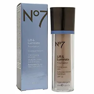 Boots No7 Lift & Luminate SPF15 Foundation, Cool Beige, 1oz