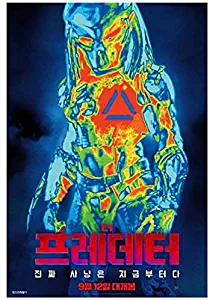 The Predator 2018 Korean Mini Movie Posters Movie Flyers (A4 size)