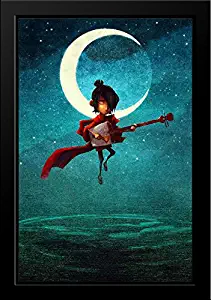 Kubo and The Two Strings 28x38 Large Black Wood Framed Movie Poster Art Print