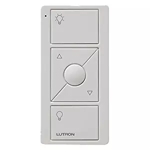 Lutron 3-Button with Raise/Lower Pico Remote for Caseta Wireless Smart Lighting Dimmer Switch, PJ2-3BRL-WH-L01R, White