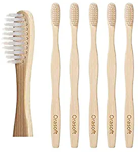 Orasoft Extra Soft Toothbrush for Sensitive Teeth and Gums 5 Pack | Soft Bristle Toothbrushes | Extra Soft Toothbrush for Adults| Extra Soft Toothbrush for Gum Recession | Flossing Toothbrush