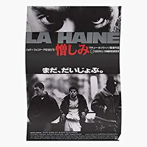 ADRIAFE Films Japanese Movie Haine Poster La Movies Film French | Impressive Posters for Room Decoration Printed with The Latest Modern Technology on semi-Glossy Paper Background