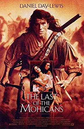 The Last of the Mohicans Daniel Day-Lewis Original Single Sided 27x40 Movie Poster 1992