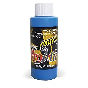 Face Painting Makeup - ProAiir Waterproof Makeup - 2.1 oz (60ml) Biohazard Blue