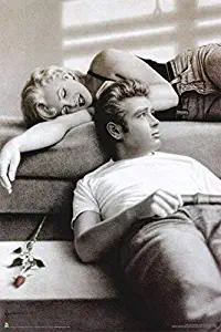 Scorpio Posters Flute Song - Marilyn Monroe James Dean by Paul Gassinheimer Poster 24x36 inches