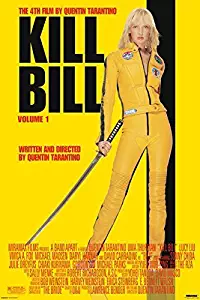 Pyramid America Kill Bill Volume 1 Uma Thurman Yellow Jumpsuit Quentin Tarantino Martial Arts Movie Poster 24x36 inch