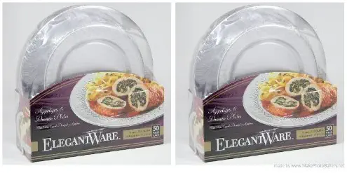 Elegant-ware Disposable Dinner Plate, Pack of 100