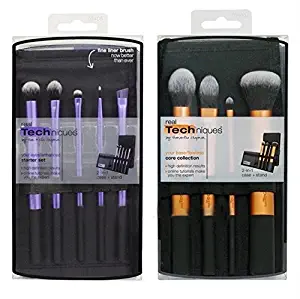 REAL TECHNIQUES Makeup Brush 2 Sets - Starter Set, Core Collection *AUTHENTIC*