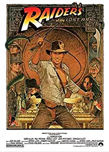 Buyartforless Indiana Jones - Raiders of The Lost Ark 1982 - Cracking The Whip 36x24 Movie Art Print Poster Harrison Ford Karen Allen Action Adventure