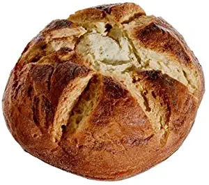 Artificial Round French Bread Loaf 8 Inches Diameter x 3.5 Inches High, Baguette