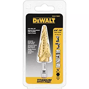 DEWALT DWA1786IR 3/16-Inch-7/8-Inch IMPACT READY Step Drill Bit