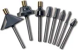 MLCS 1/8" Shank Router Bit 8 Piece Set w/