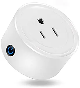 MartinJerry mini Smart Plug Compatible with Alexa, Smart Home Devices Works with Google Home, No Hub required, Easy installation and App control as Smart Switch On / Off / Timing (V01 - 1 Pack)