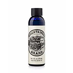 Beard Wash by Mountaineer Brand (4oz) | WV Citrus & Spice Scent | Premium 100% Natural Beard Shampoo