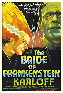 The Bride of Frankenstein Movie Poster (27 x 40 Inches - 69cm x 102cm) (1935) Style C -(Boris Karloff)(Elsa Lanchester)(Ernest Thesiger)(Colin Clive)(Una O'Connor)(Valerie Hobson)