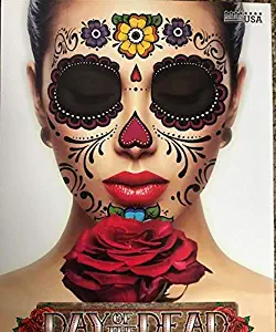 Day Of The Dead Sugar Skull Temporary Tattoos (YELLOW FLOWER)