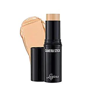 Luscious Cosmetics Camera Stick Foundation by Luscious Cosmetics | Full Coverage Cream Foundation | Super blendable & Hydrating Formula | Cruelty-Free and Vegan Makeup (2.5 Medium Beige)