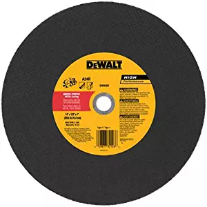 DEWALT DW8020 Metal Port Saw Cut-Off Wheel, 14-Inch X 1/8-Inch X 1-Inch