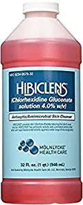 Hibiclens Antiseptic & Antimicrobial Skin Cleanser 32 Oz Pack of 2