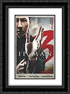 IP Man 3 18x24 Double Matted Black Ornate Framed Movie Poster Art Print