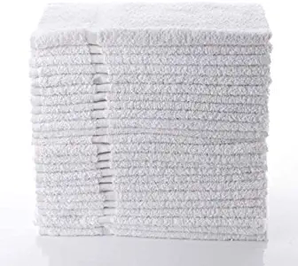 Towels N More 24 Basics White 16x27 100% Cotton Hand Towels Salon/Gym/Hotel Super use Absorbent Best for Bathroom, Kitchen, Home or Commercial use Towels (24)