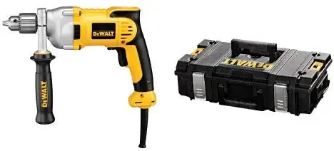 DEWALT DWD210G 10-Amp 1/2-Inch Pistol-Grip Drill with DEWALT DWST08201 Tough System Case, Small