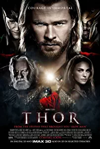 THOR MOVIE POSTER 2 Sided ORIGINAL RARE INTL 27x40 CHRIS HEMSWORTH