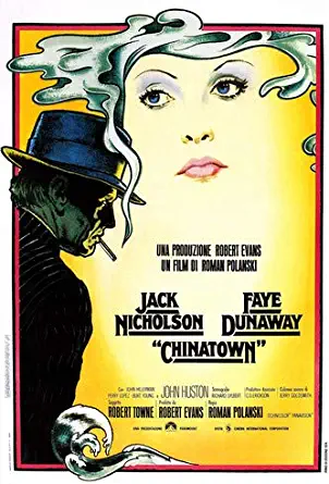 Jack Nicholson and Faye Dunaway in Chinatown Film Noir classic artwork 11x17 Mini Poster