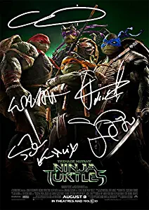 Teenage Mutant Ninja Turtles TMNT 2014 Movie Print - Cast Megan Fox, Will Arnett, Johnny Knoxville, William Fichtner, Alan Ritchson (11.7