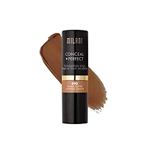 Milani Conceal + Perfect Foundation Stick - Warm Toffee (0.46 Ounce) Vegan, Cruelty-Free Cream Foundation - Cover Under-Eye Circles, Blemishes & Skin Discoloration for a Flawless Finish