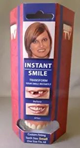 Instant Smile Teeth SMALL Deluxe Top Veneers Fake Cosmetic Dr Bailey's Fitting Material by Billy-Bob