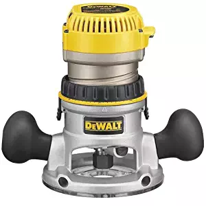 DEWALT DW618K 2-1/4 HP Electronic Variable Speed Fixed Base Router with So Start Kit