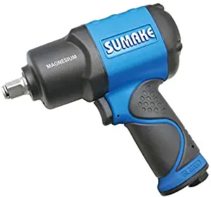 1/2" Twin Hammer Air Impact Wrench; Lightweight Magnesium Body, Max Torque: 1,100 ft-lbs, 1,491 N-m, (Sumake ST-C5444S)