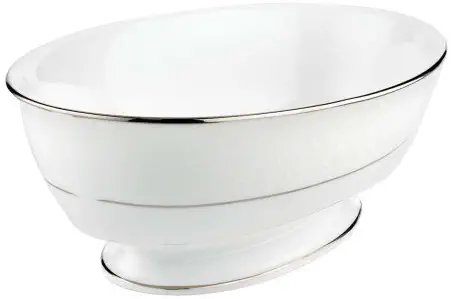 Lenox Venetian Lace Open Vegetable Bowl, White