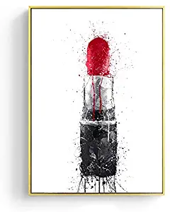 N / A Watercolor Perfume Make Up Posters Prints Beauty Lip Wall Art Print Lipstick Pictures Bedroom Home Decor 50x70cm No Frame