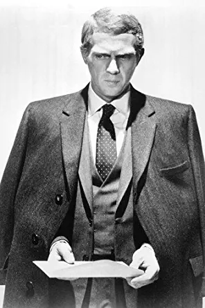 Steve McQueen 11x17 Mini Poster Thomas Crown Affair stylish in suit and overcoat