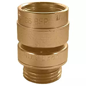 Arrowhead PK138059BFP Fine Thread Self-Draining Vacuum Breaker Brass Finish, Shelf-Package