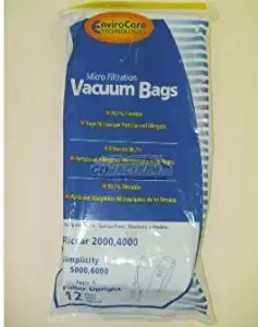 EnviroCare Replacement Vacuum Bags for Carpet Pro Uprights CPU 12 Pack