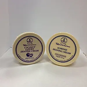 Taylor of Old Bond Street Shave Cream - 2 Pack 5.3 0z Each Choose Your Scents! (Almond and Coconut)