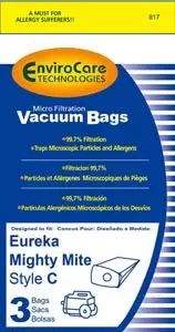 Eureka C Mighty Mite Series 3000, 3100 Vacuum Bags - Generic - 3 pack