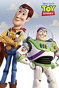 Toy Story - Disney / Pixar Movie Poster / Print (Buzz Lightyear & Woody) (Size: 24" x 36") (By POSTER STOP ONLINE)