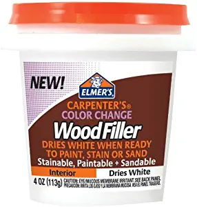 Elmer's Carpenter's Color Change Wood Filler, 4 oz., White (E915)