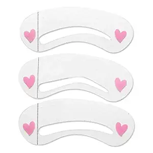 Reusable Eyebrow Shaping Stencils Template Card Make Up Appliance Tool Brow Class Beauty Drawing Guide 3 classes AOSTEK(TM) by Aostek