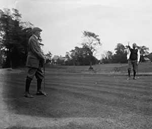 1920 photo Gillette i.e., Gillett, Golf, Chevy Chase, Maryland Vintage 8x10 Photograph - Ready to Frame