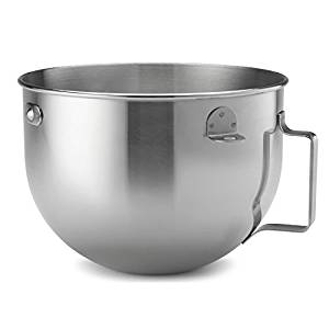 KitchenAid 5 Quart Polished Stainless Steel Mixing Bowl (ONLY to fit KG 5-Quart KitchenAid Bowl-Lift Stand Mixers)