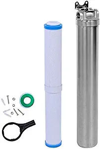 Hansing Whole House Water Softener System Alternative - Water Descaler, Heavy Duty Hard Water Filter, Reduce Scale and Chlorine for Heater, Shower Head, Dishwasher, Kitchen Sink and Laundry, 3/4" FNPT